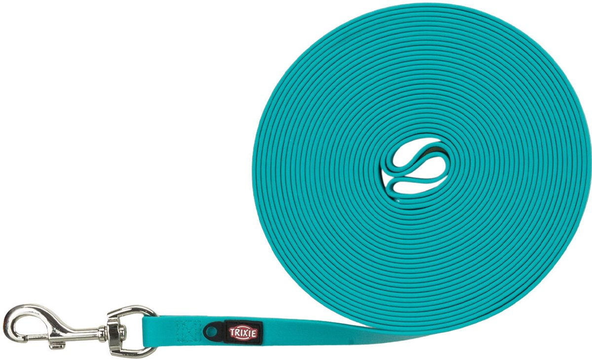 Trixie easy life - dog leash tow line - ocean blue turquoise - 5m x 1.3cm