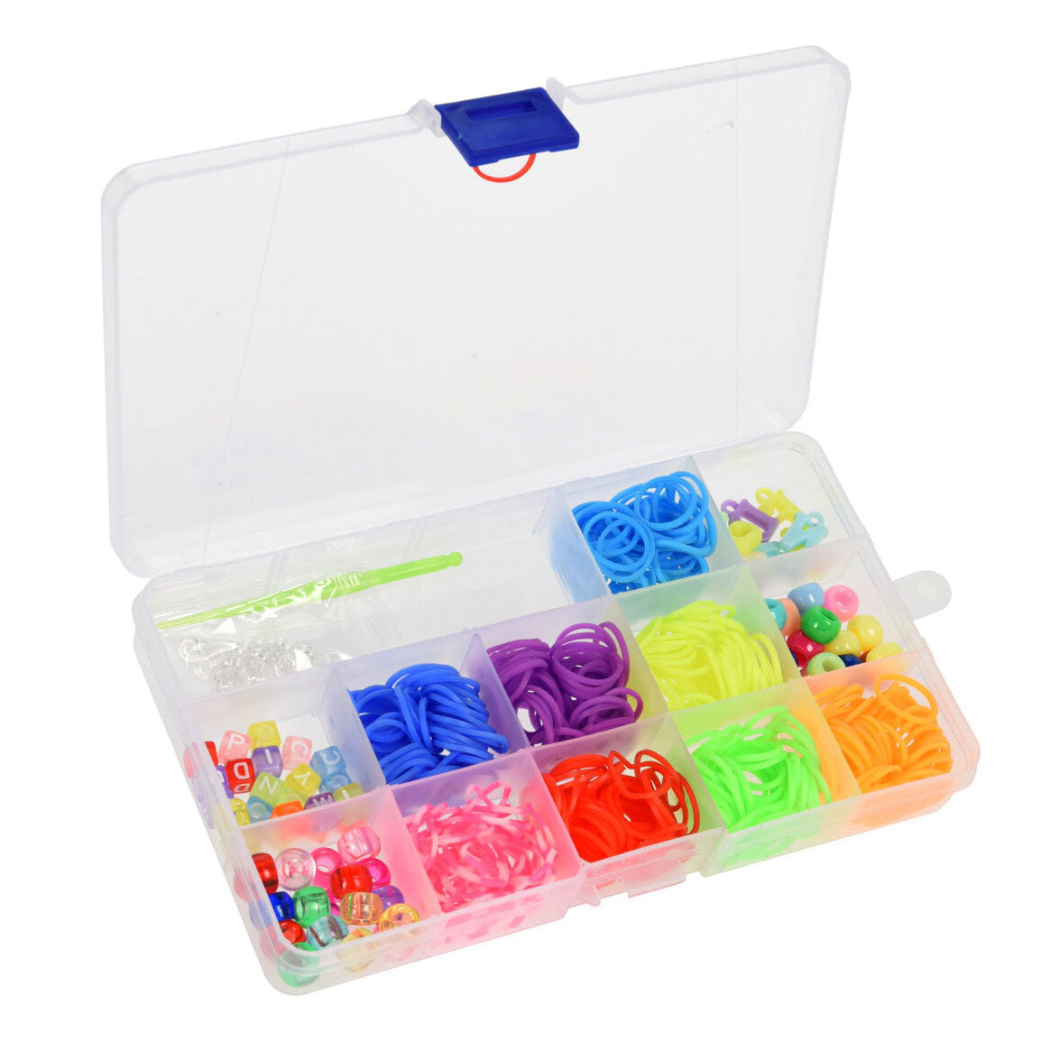 Loom bands in storage box, 441-piece.