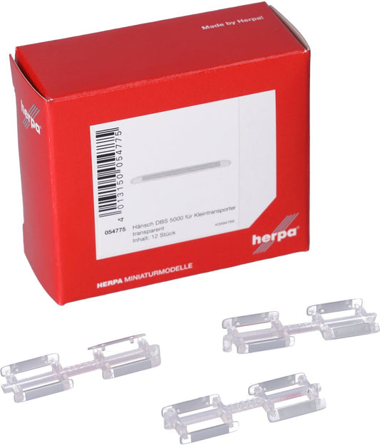 Herpa hänsch dbs 5000 swing beam transporter, transparent (12 pcs.)
