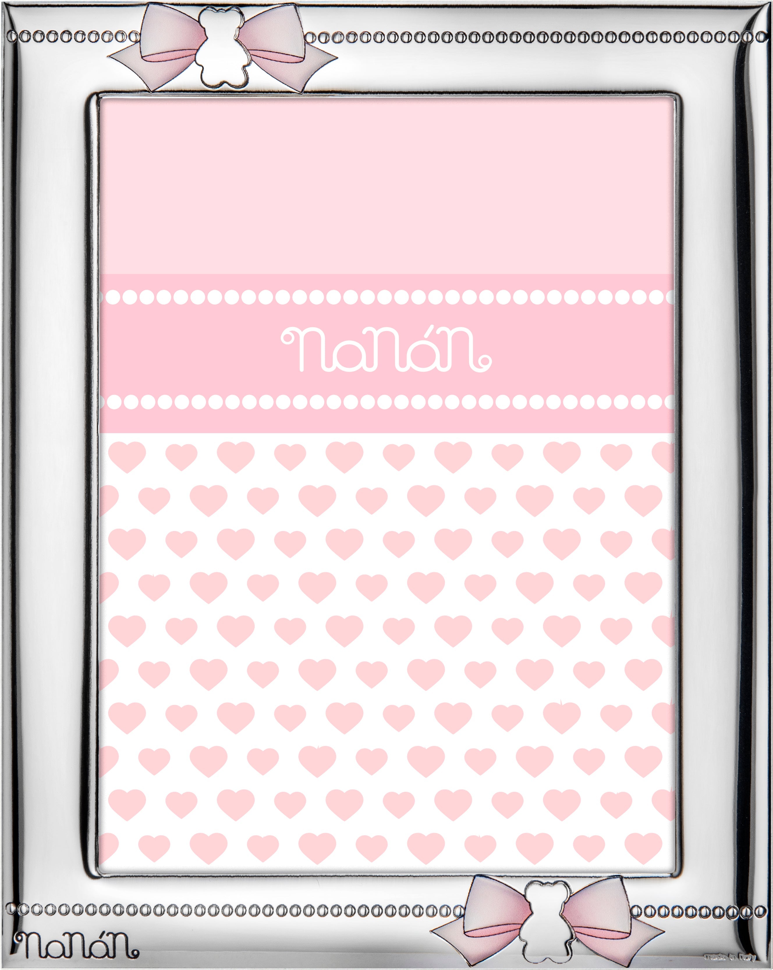 Portafoto con Fiocchetti Rosa